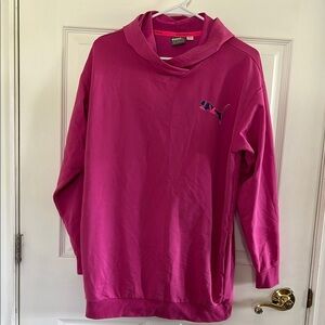 Puma Pink Cowl Neck Sweater